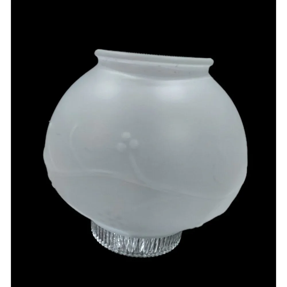 Lamp Shade Frosted Glass Ceiling Light Fixture Globe Stem Berries 3.25" Fit. - Picture 11 of 11